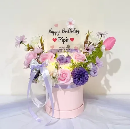 Bloom Box Akrilik Ucapan Ulang Tahun Pinrang